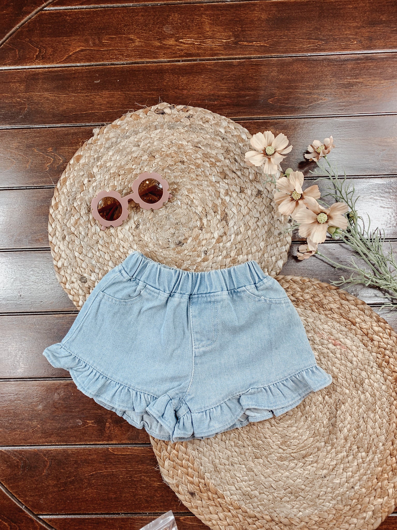 Toddler girl distressed 2025 shorts